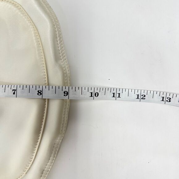 COACH Vintage Purse Handbag White Hampton Silk Leather Hobo Bag Y2K - Picture 10 of 10